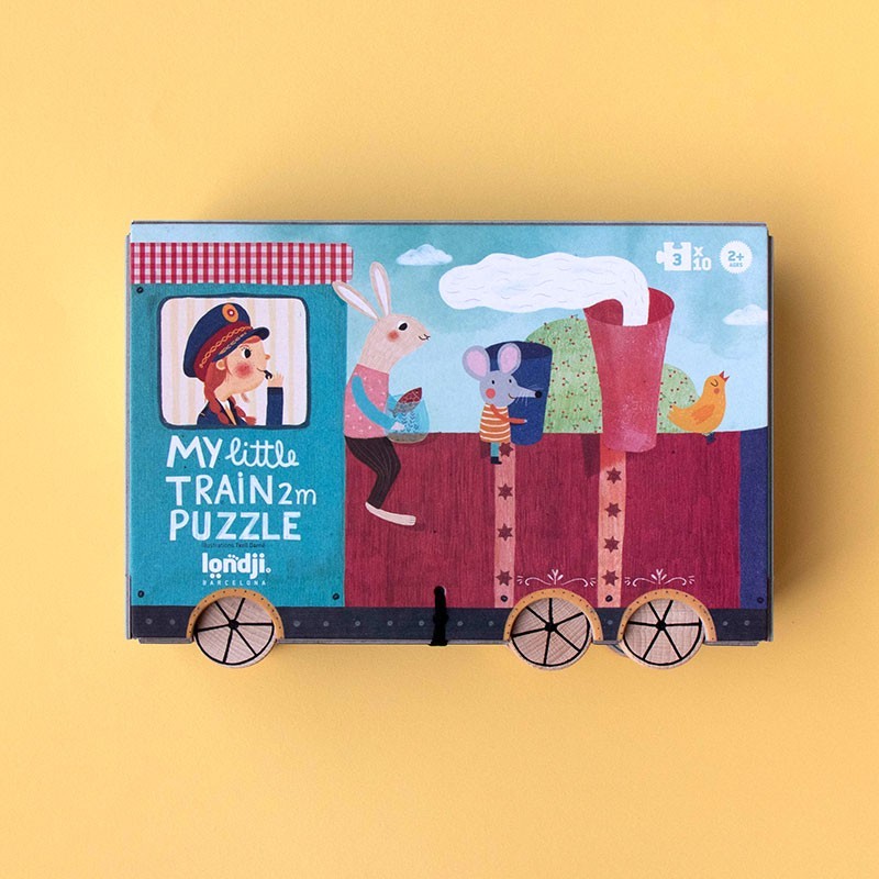 puzzle y juego de encajar de madera